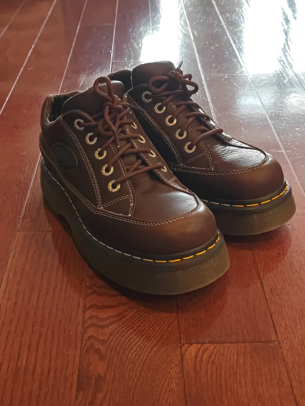 Dr. Martens Buzz 51 Chunky Platform Shoes Dark Brown Leather Women’s US 8 - Picture 9 of 9